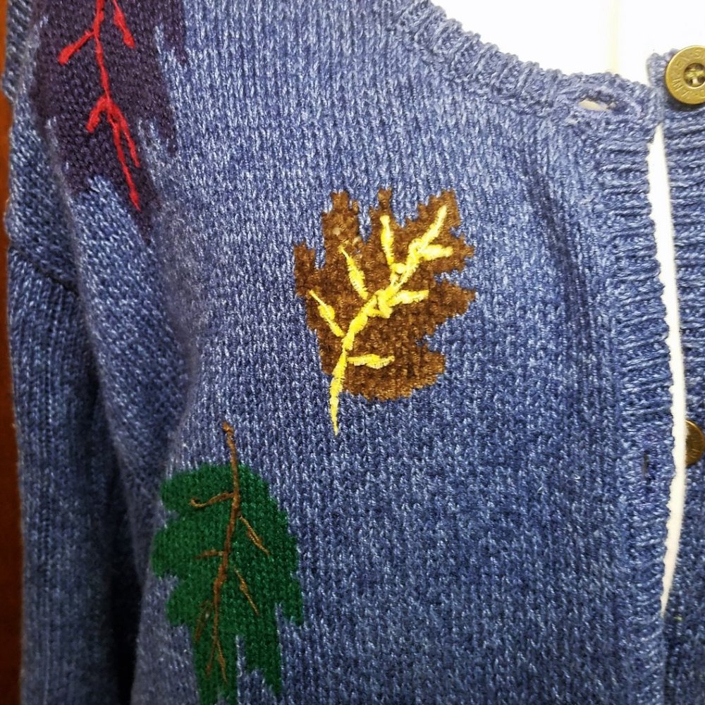 Hand Embroidered Fall Cardigan - Picture 3 of 7